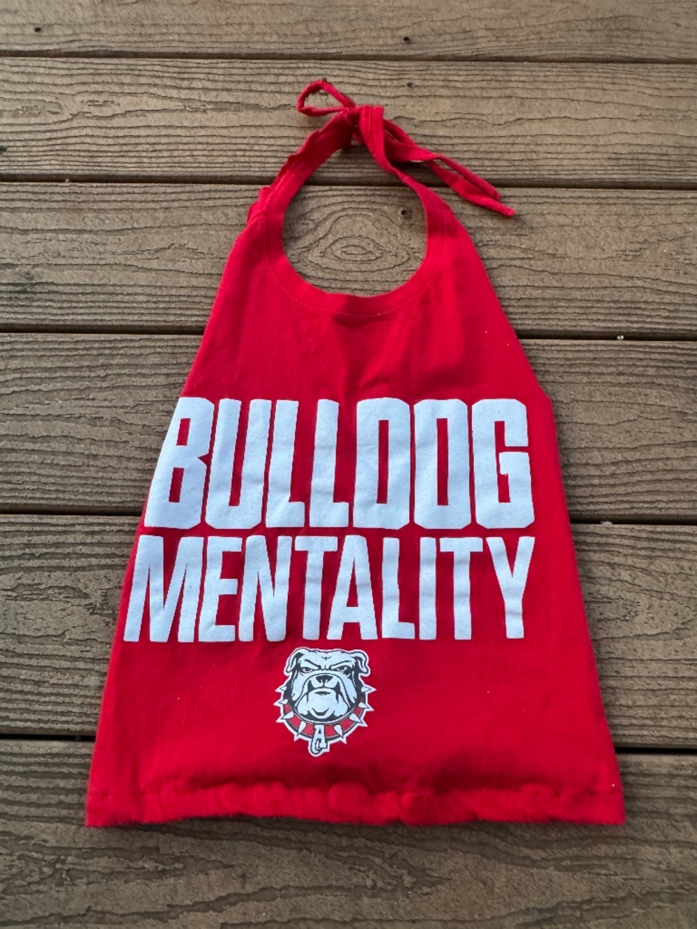 Bulldog Mentality vintage reworked halter top one size